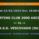 Anno 2023-2024 - PALLAVOLO - P14FB - UNDER 14 - SPORTING CLUB 2000 ASCIANO - Vs - A.S.D. VESCOVADO (SU) - Sab 23/03/2024 Ore 18:00
