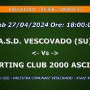 Anno 2023-2024 - PALLAVOLO - P14FB - UNDER 14 - A.S.D. VESCOVADO (SU) - Vs - SPORTING CLUB 2000 ASCIANO - Sab 27/04/2024 Ore 18:00