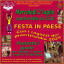Attività Estive 2025 - Centri Estivi Sportivi Divertilandia - Festa in Paese - Mercoledì 2 luglio 2025