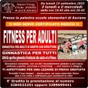 Anno 2025-2026 - Ginnastica Per Tutti - Attività Per Adulti - Inizio Attività Sportiva - lunedì 15 settembre 2025