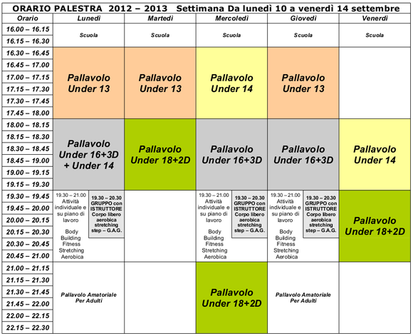 OrarioPalestraSettembre2012 Dal10Al17set