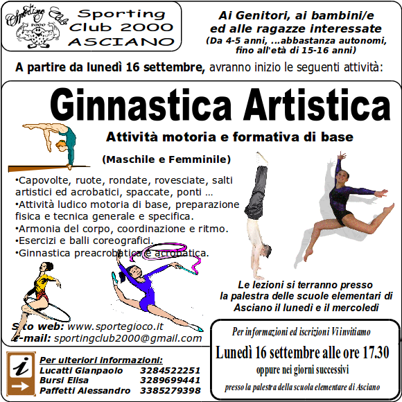 GinnasticaArtistica2013 LocandinaQuadrataPerFacebook 580x580px dal16set2013