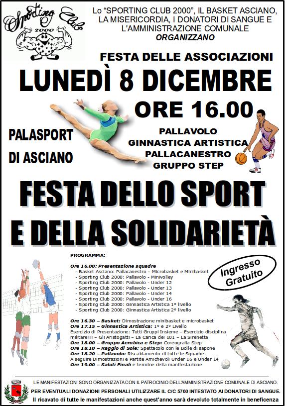 FestaDelloSportingSolidarieta Volantino Lun08dic2014