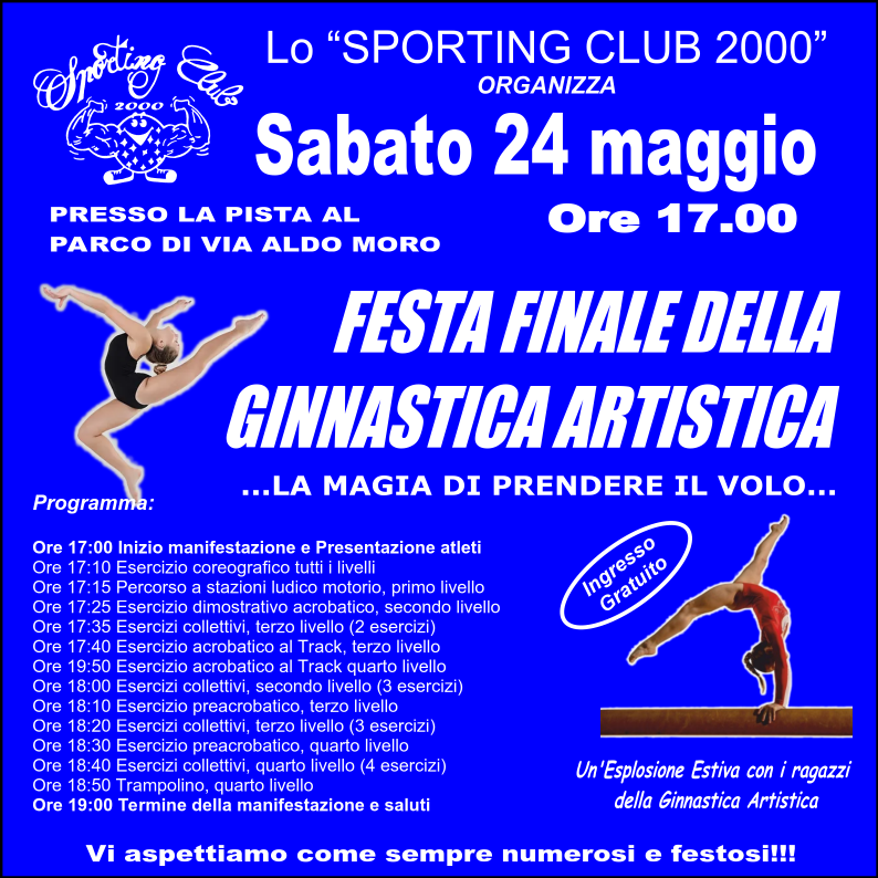 Festa dello Sporting Volantino sab 24 mag 2025