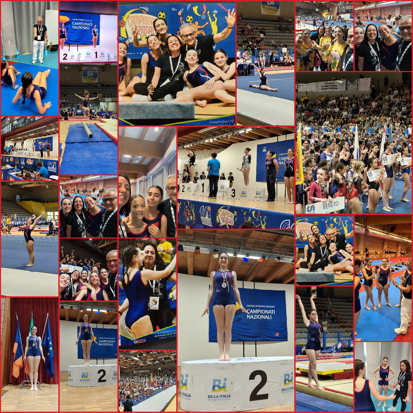 Photocollage Foto Ginnastica Artistica CSI Gare Nazionali Lignano Sabbiadoro 09 12giu2026
